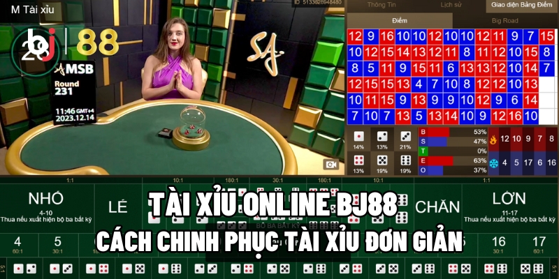 Tài Xỉu Online BJ88 – Cách Chinh Phục Tài Xỉu Đơn Giản 9 Tài Xỉu online